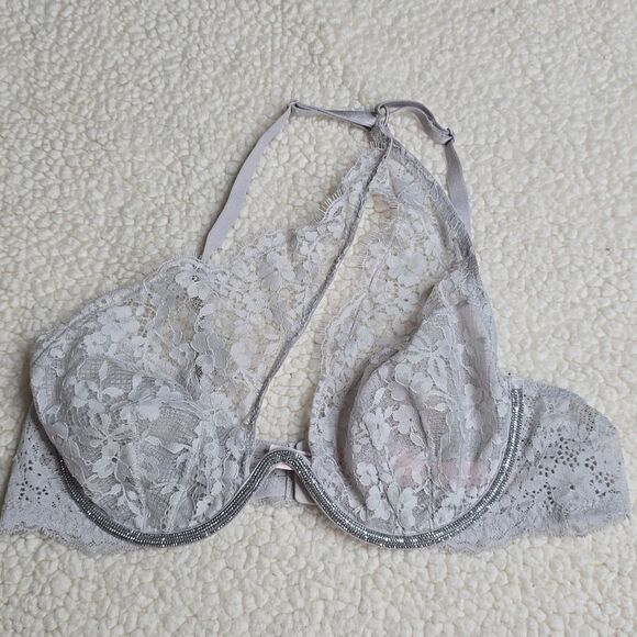 1267 NWT Victoria's Secret Twinkle Lace One-Shoulder Monowire Bra Sz XL - Picture 3 of 5